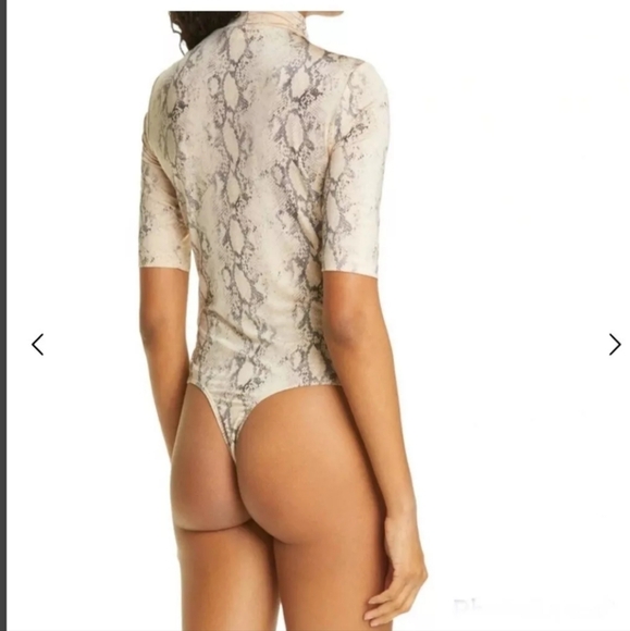 JONATHAN SIMKHAI  Haze Snake Print   Bodysuit Size XS NWOT - Picture 6 of 8